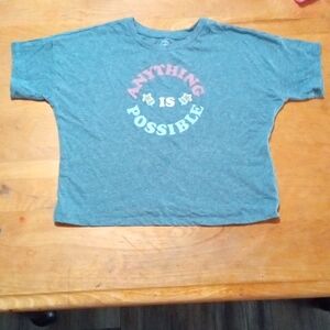 Color is a light navy blue, size is L (10-12